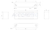 ML-300K, Электромагнитные замки ACCORDTEC, 300 кг, накладной под покраску